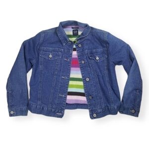 Gap Girls Sweater Lined Jean Jacket Sz Large 10